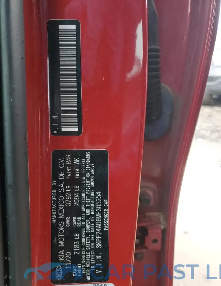 3KPF24AD6ME305254# 13