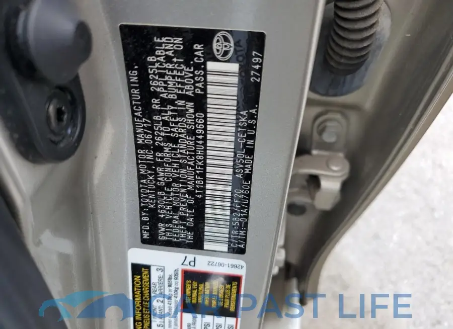 4T1BF1FK8HU449660# 12