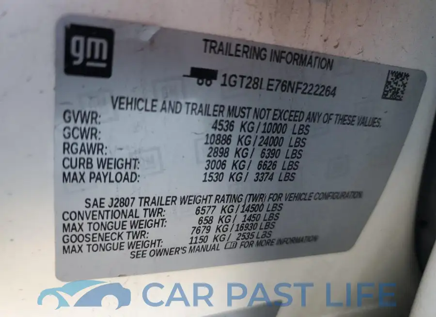 1GT28LE76NF222264# 12