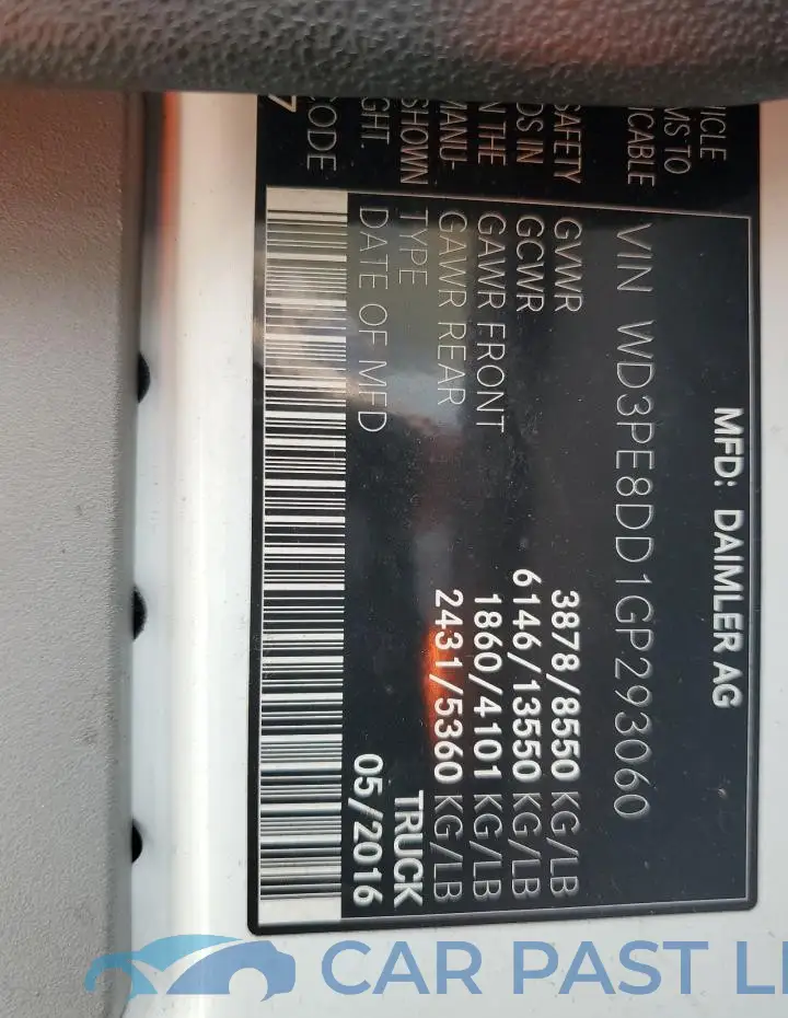 WD3PE8DD1GP293060# 13