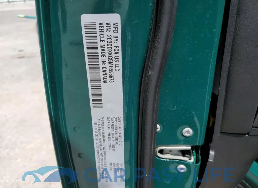 2C3CDXKG5MH595678# 12