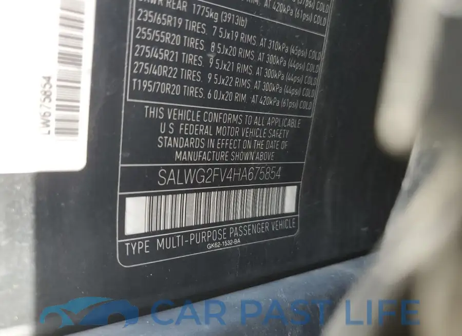 SALWG2FV4HA675854# 12