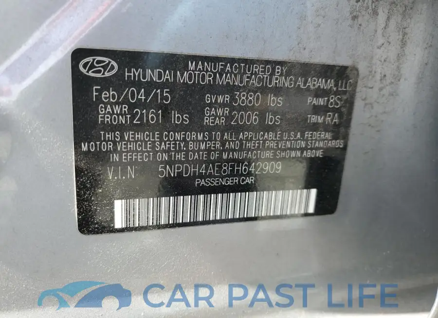 5NPDH4AE8FH642909# 13