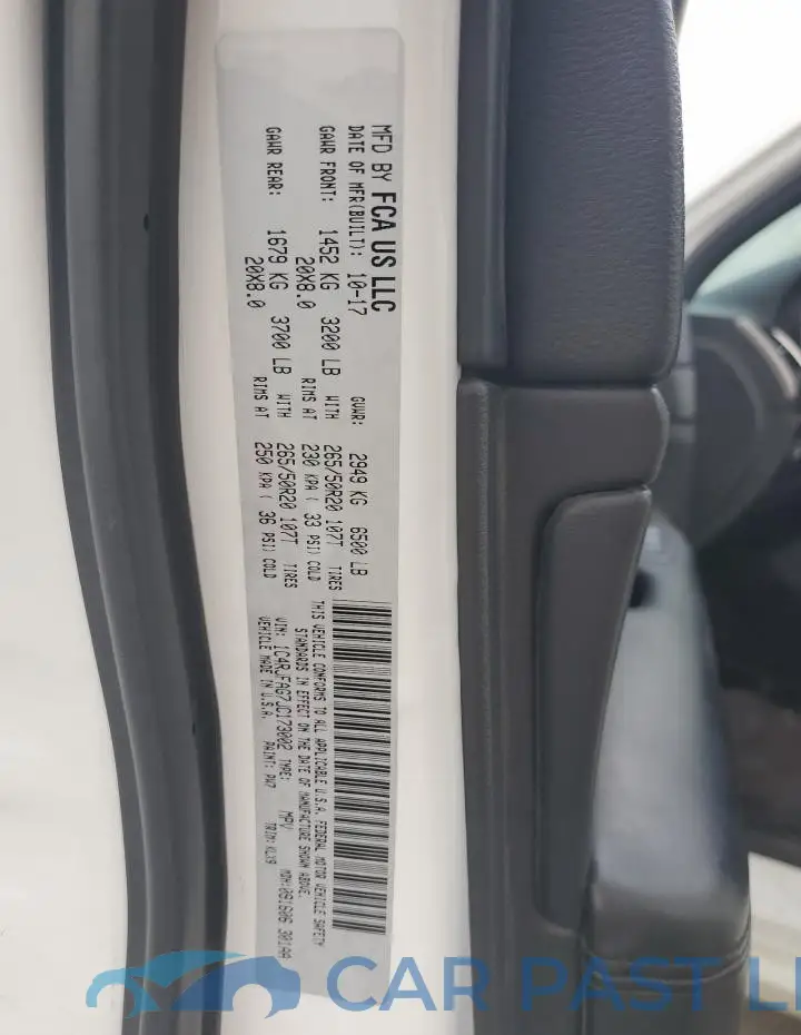 1C4RJFAG7JC173002# 12