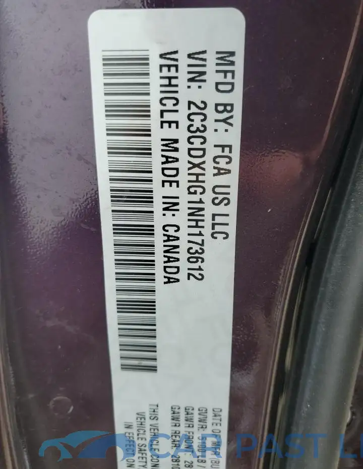 2C3CDXHG1NH173612# 12