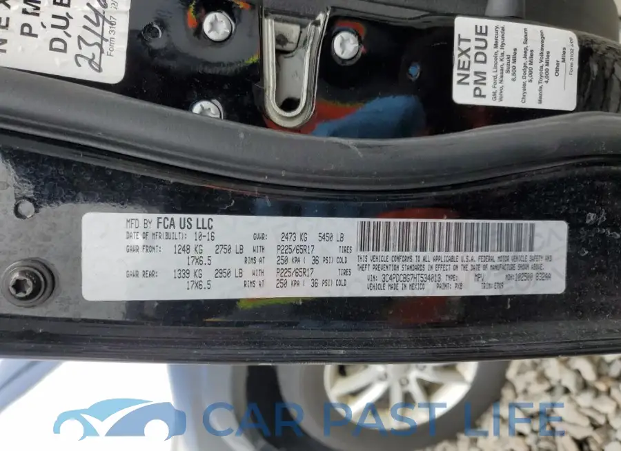 3C4PDCBG7HT534013# 13