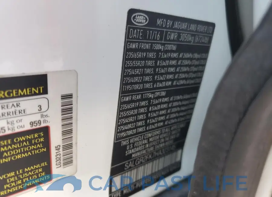 SALGR2FK7HA323145# 13