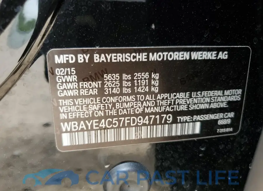 WBAYE4C57FD947179# 12