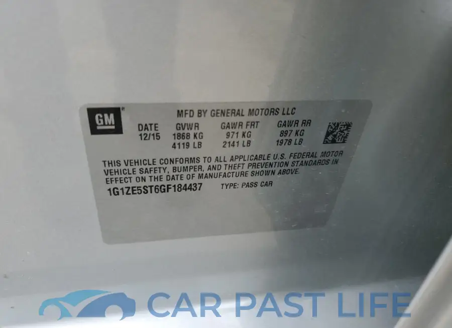 1G1ZE5ST6GF184437# 12
