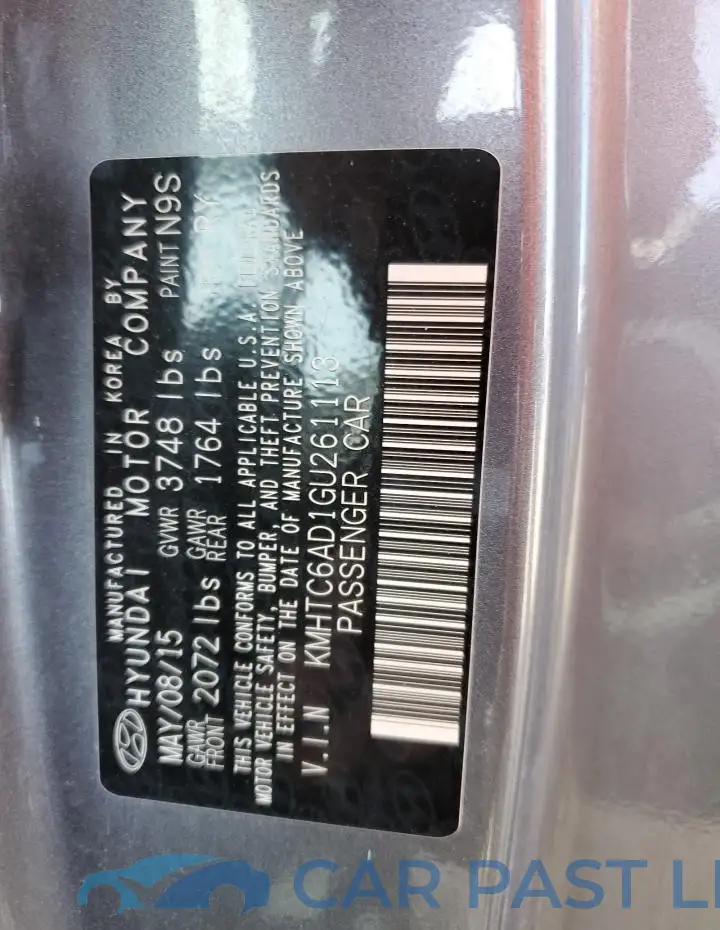 KMHTC6AD1GU261113# 12