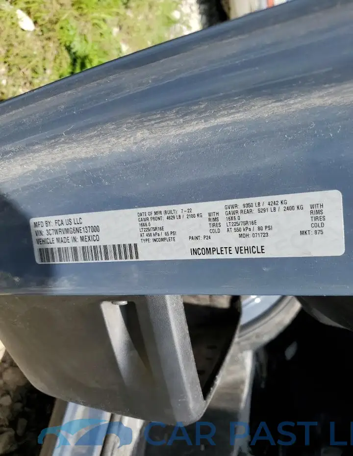 3C7WRVMG6NE137000# 13