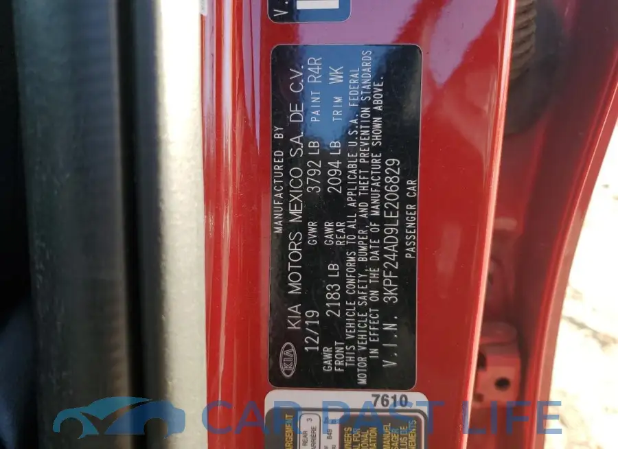 3KPF24AD9LE206829# 12