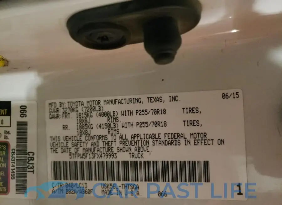 5TFPW5F13FX479993# 12