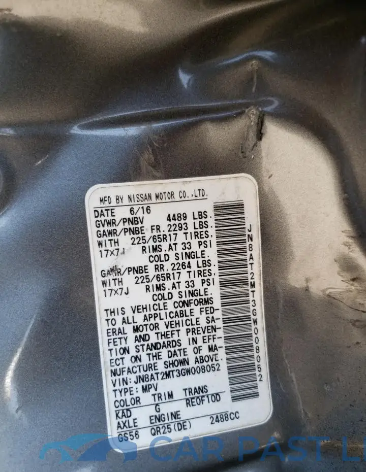 JN8AT2MT3GW008052# 13