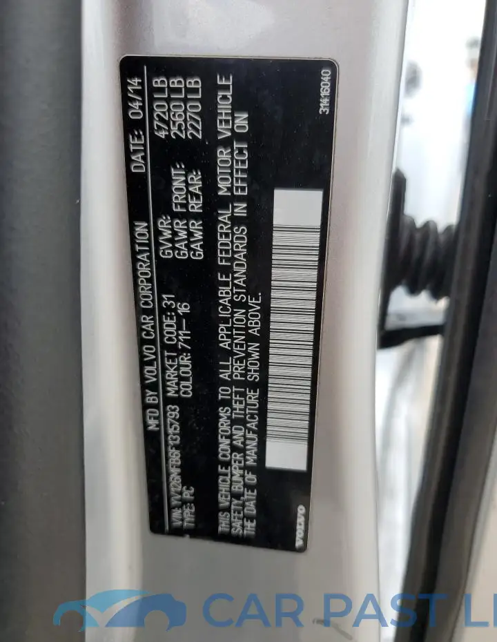 YV126MFB6F1315793# 12