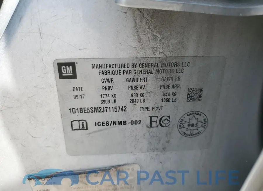 1G1BE5SM2J7115742# 12