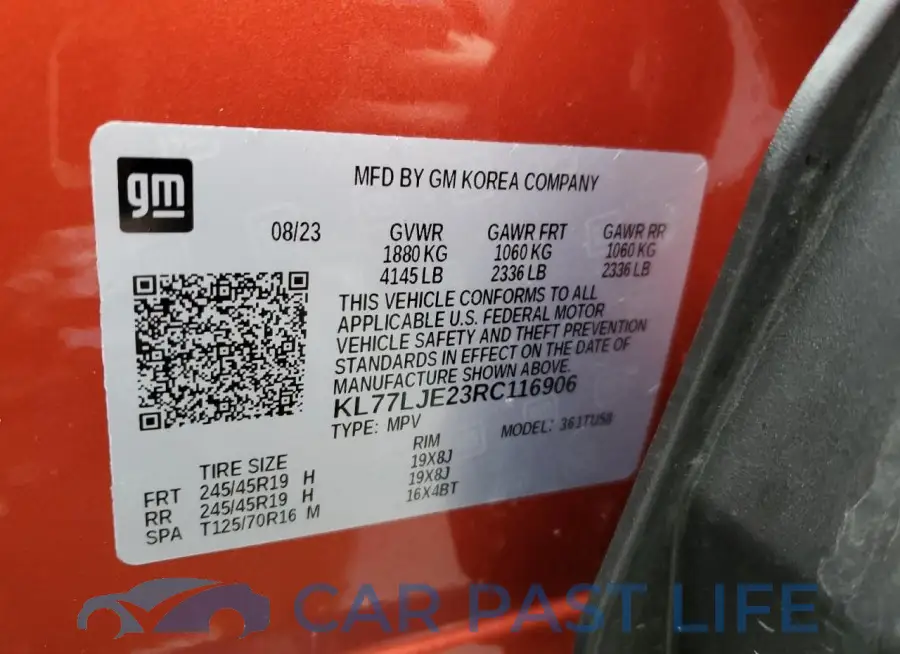 KL77LJE23RC116906# 13