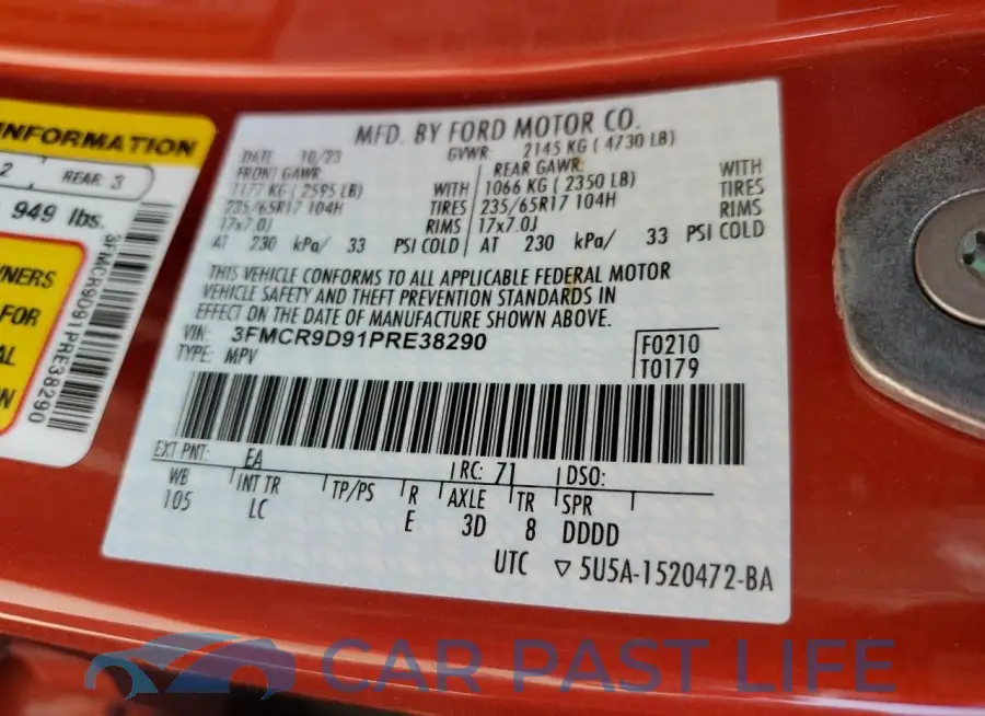 3FMCR9D91PRE38290# 13