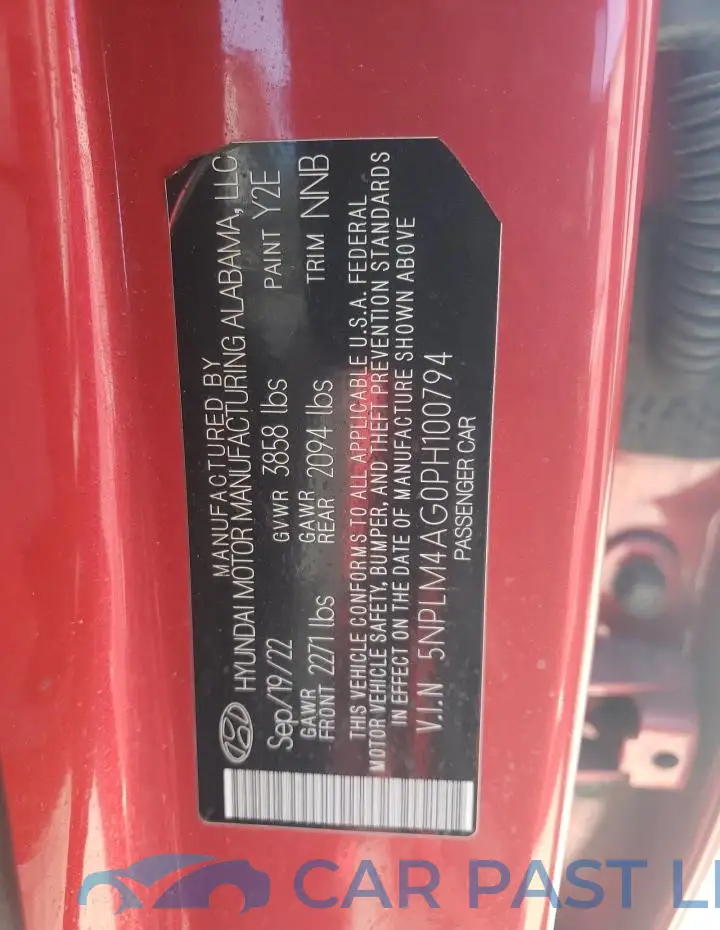 5NPLM4AG0PH100794# 12