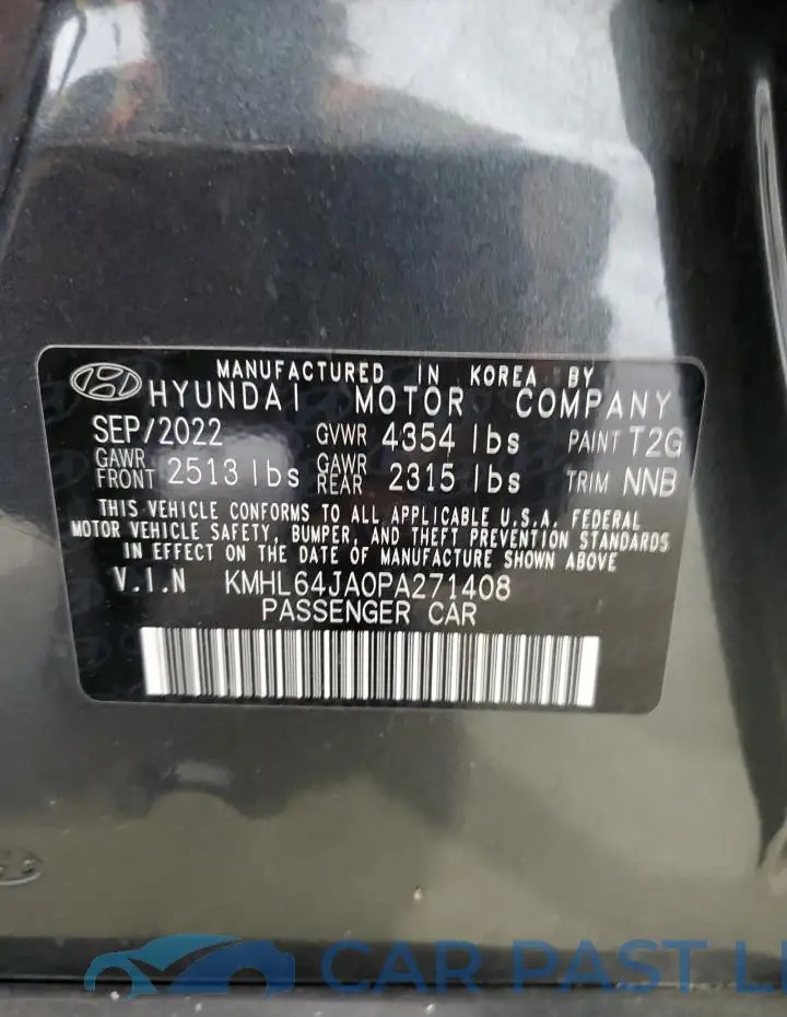KMHL64JA0PA271408# 12