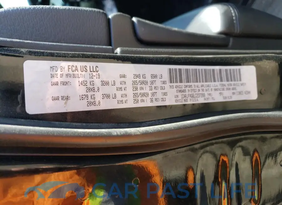 1C4RJFAG6LC237288# 13