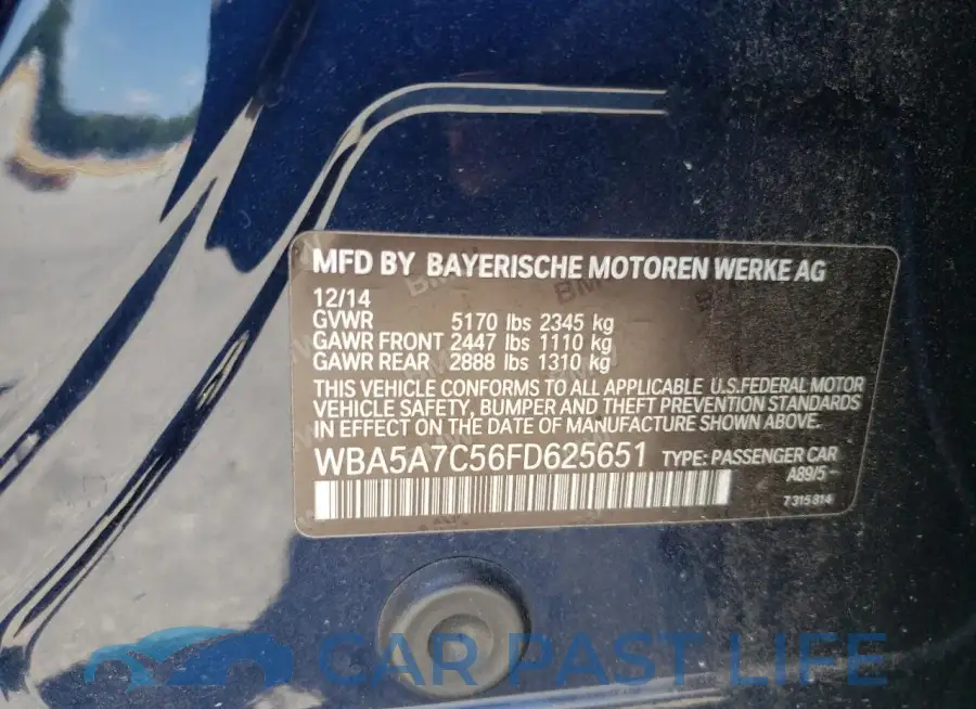 WBA5A7C56FD625651# 12