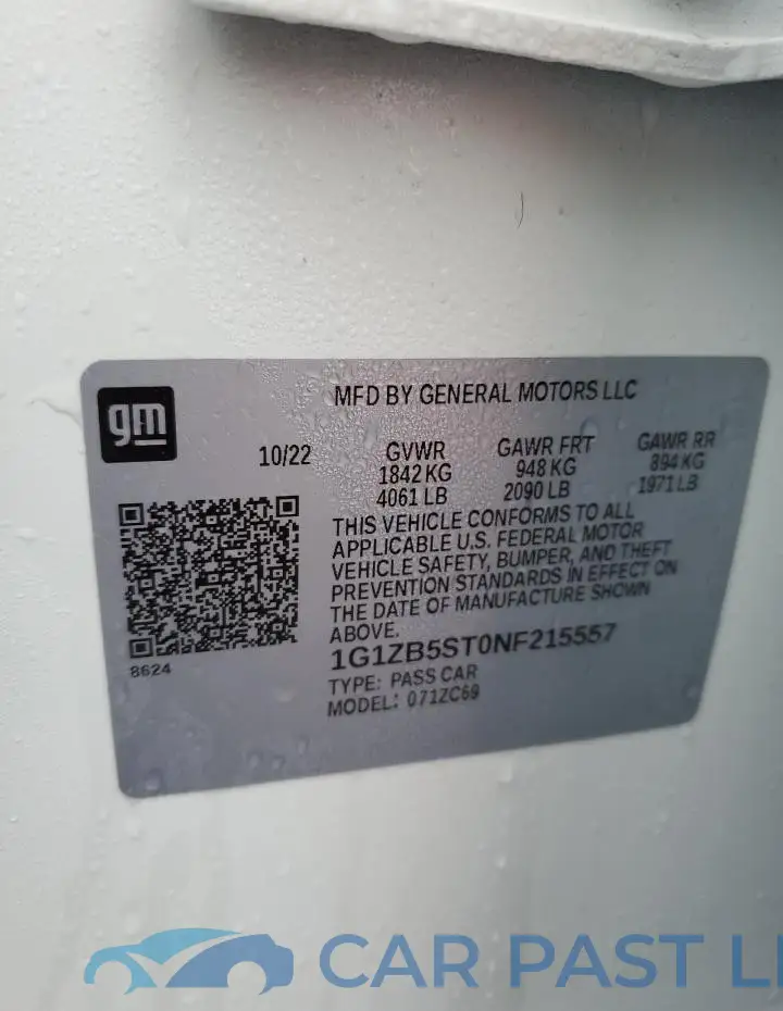 1G1ZB5ST0NF215557# 12