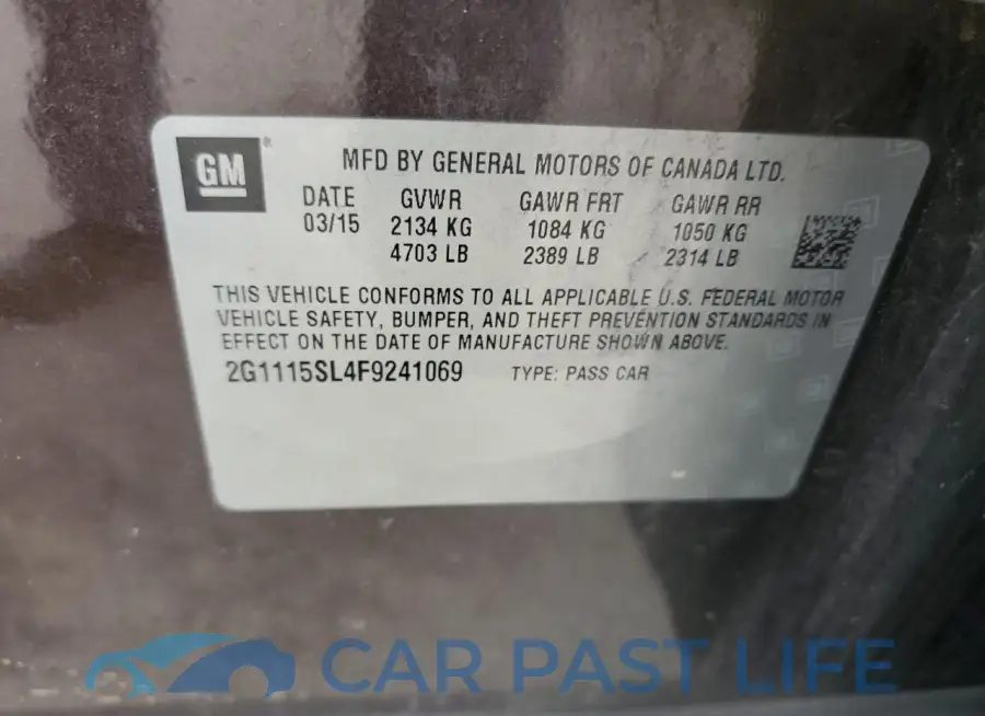 2G1115SL4F9241069# 12