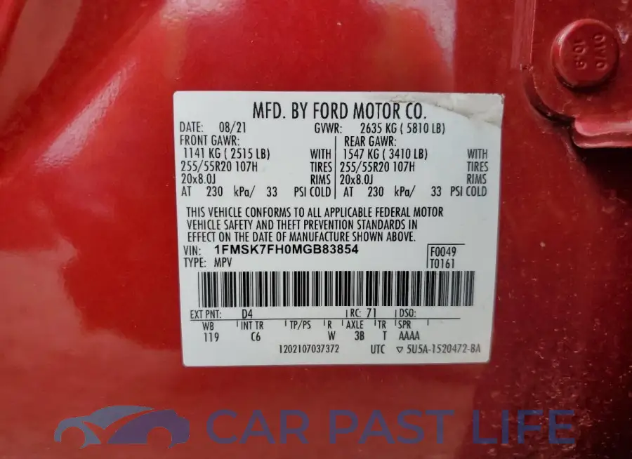 1FMSK7FH0MGB83854# 13