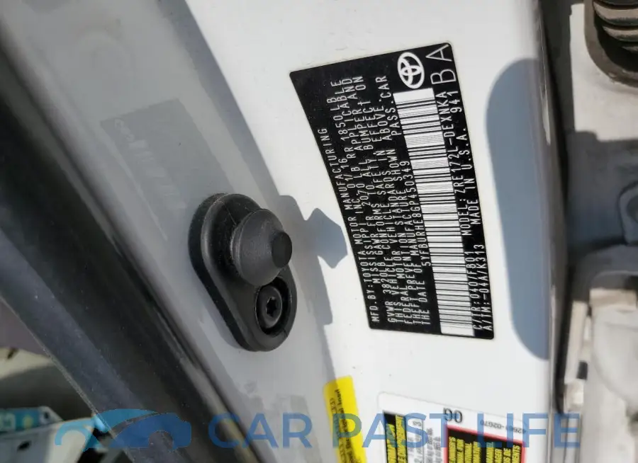 5YFBURHE8GP450349# 12