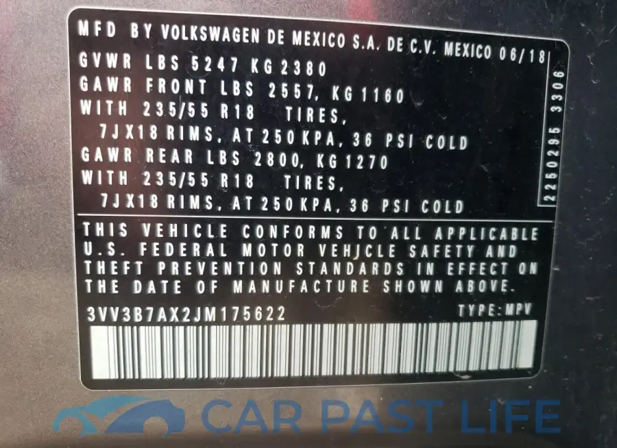 3VV3B7AX2JM175622# 12