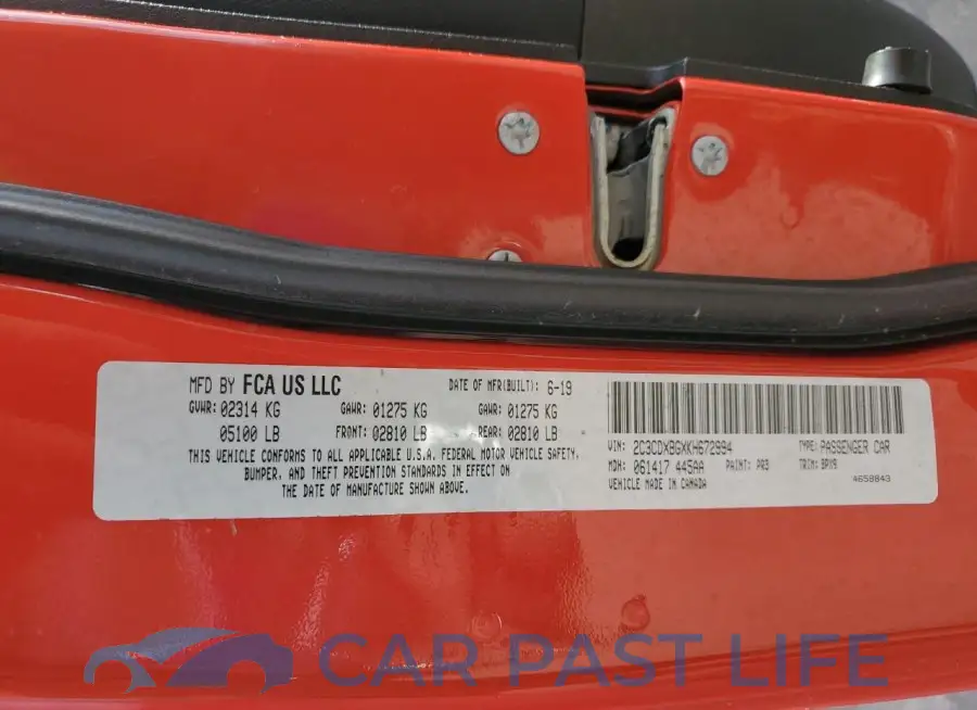 2C3CDXBGXKH672994# 12