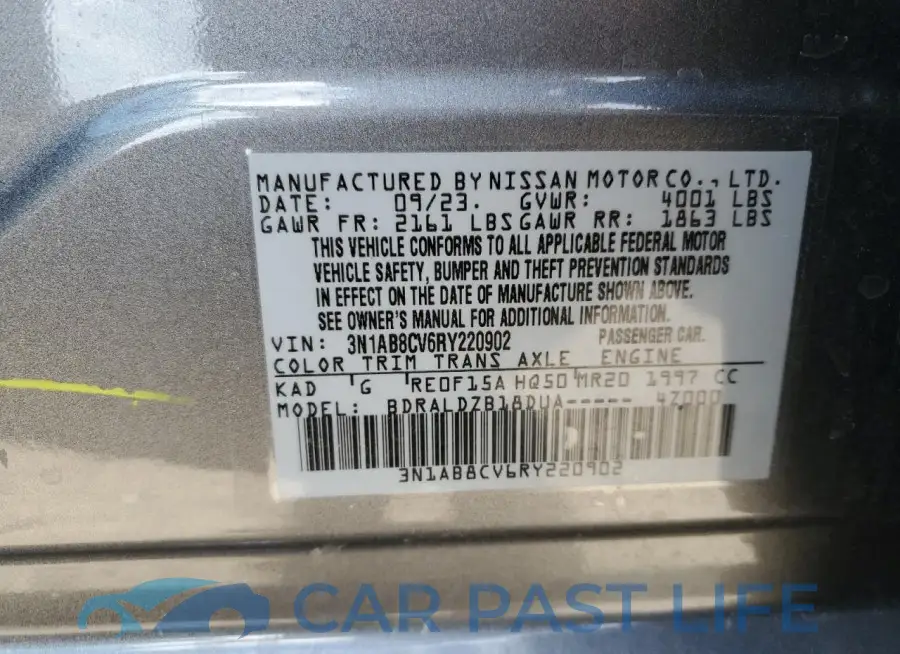 3N1AB8CV6RY220902# 13