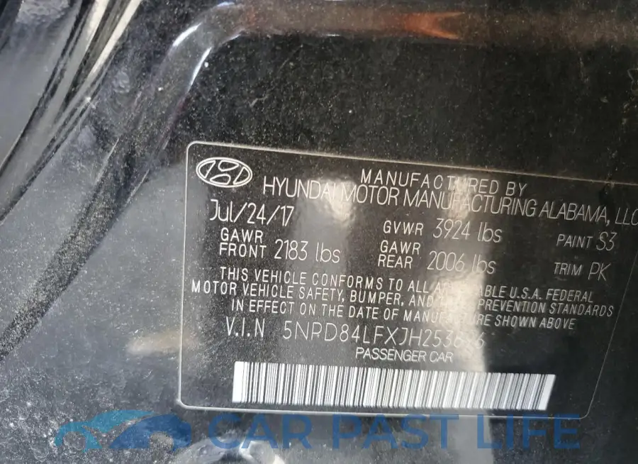 5NPD84LFXJH253896# 12