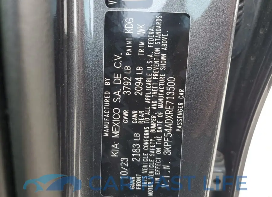 3KPF54ADXRE713500# 13