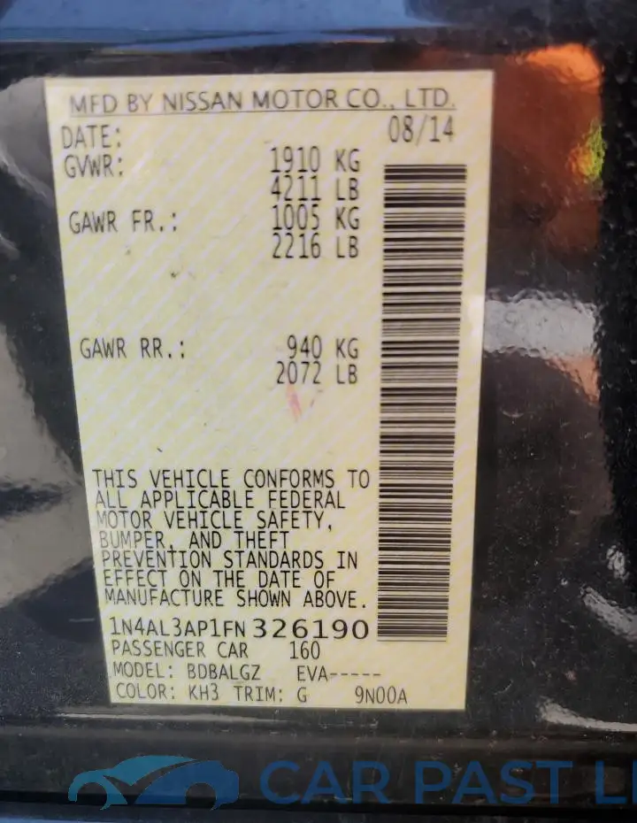 1N4AL3AP1FN326190# 12