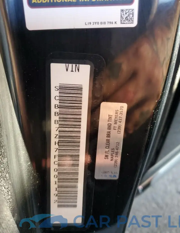 SCBBB7ZH7FC001192# 12