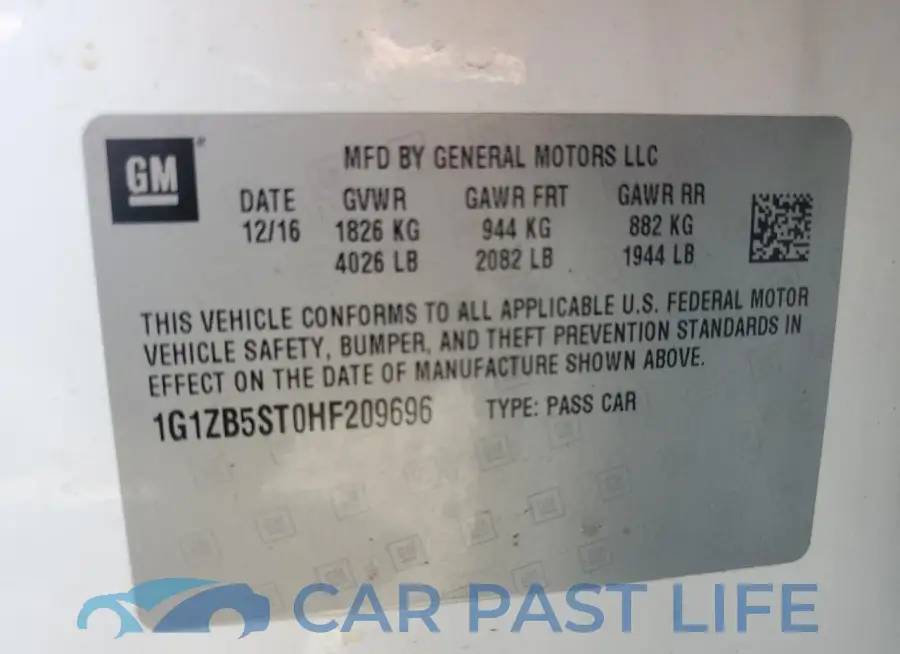 1G1ZB5ST0HF209696# 12