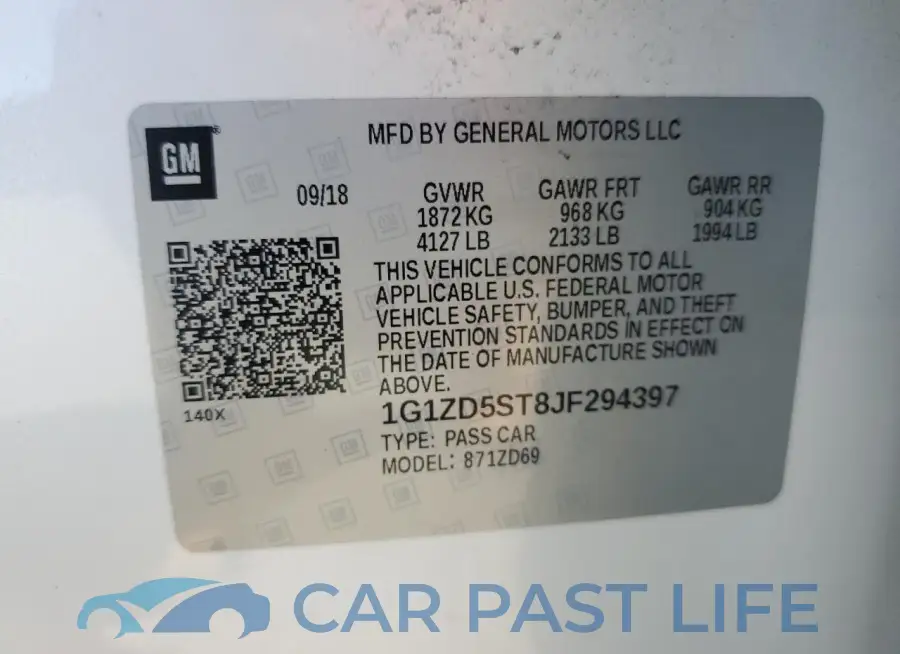 1G1ZD5ST8JF294397# 12