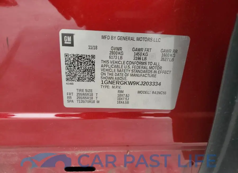 1GNERGKW9KJ203334# 13