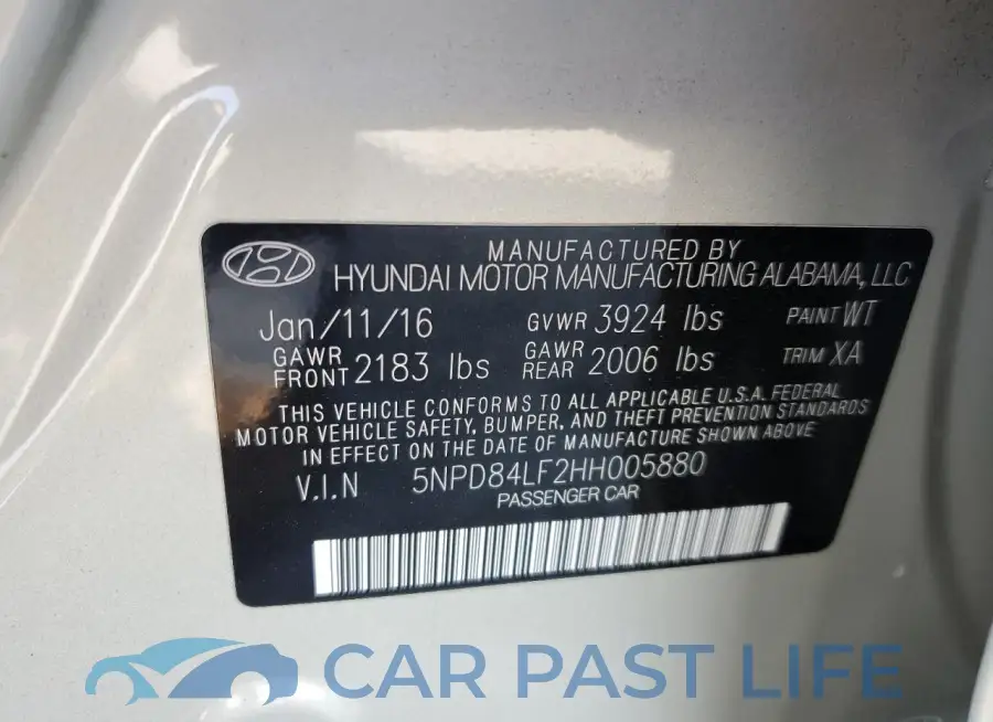 5NPD84LF2HH005880# 12