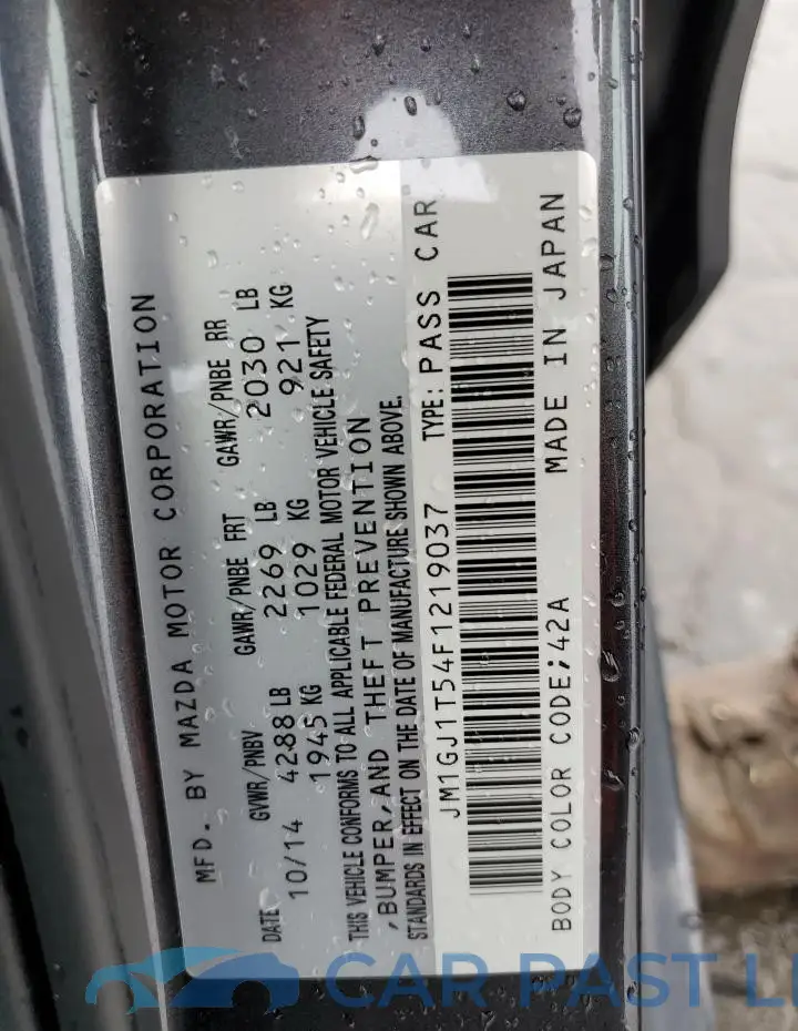 JM1GJ1T54F1219037# 13