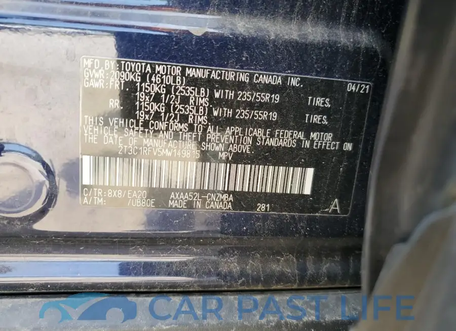 2T3C1RFV5MW149815# 14