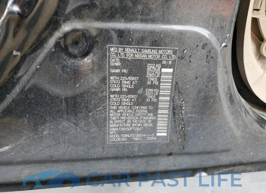 KNMAT2MV5GP712647# 14