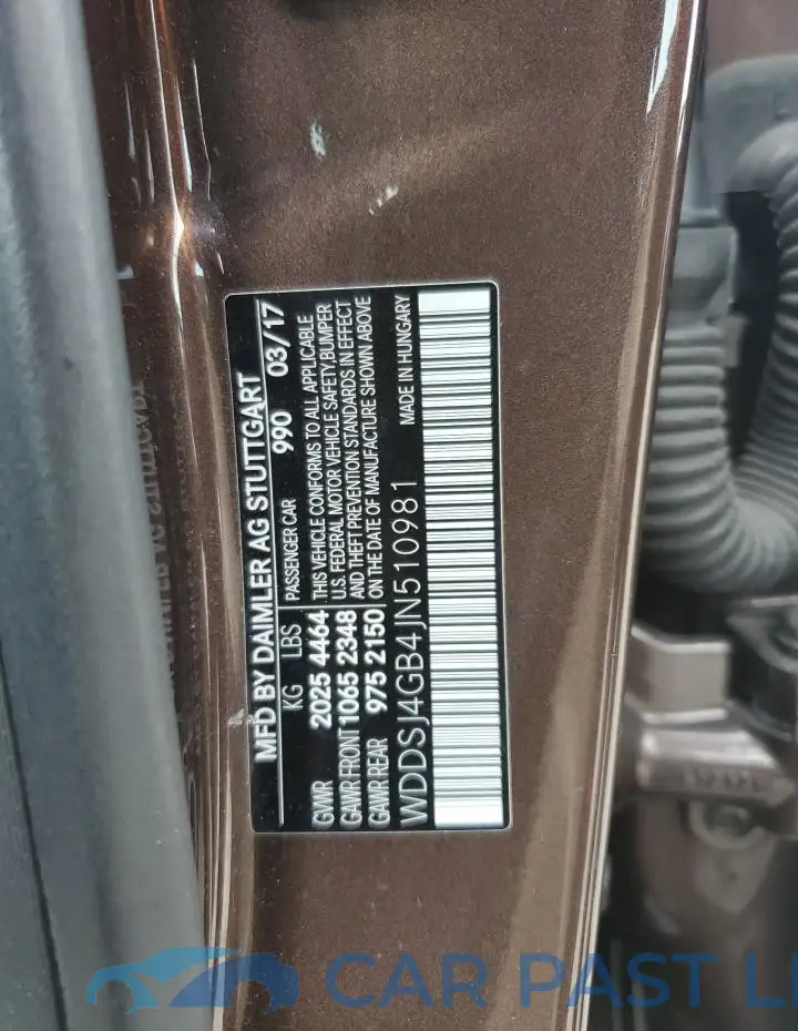 WDDSJ4GB4JN510981# 12