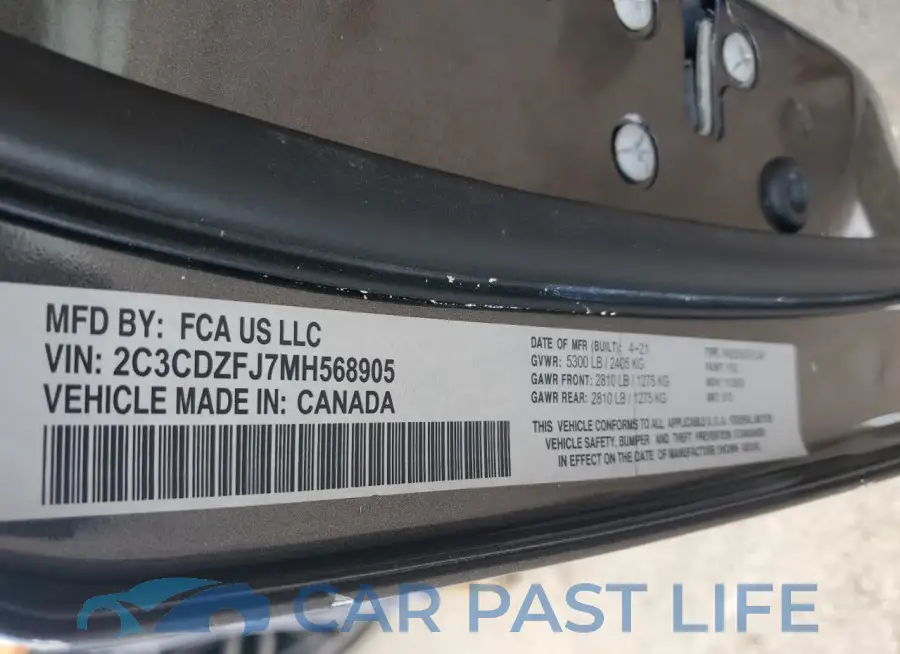 2C3CDZFJXMH551127# 12