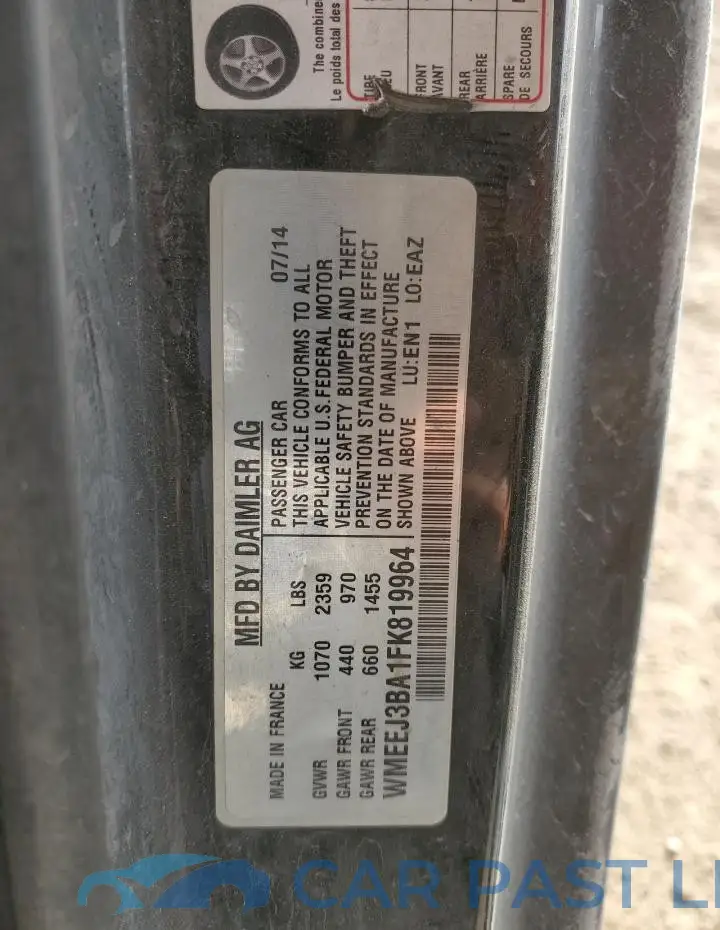 WMEEJ3BA1FK819964# 13