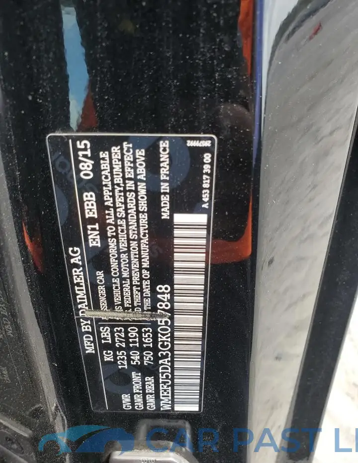 WMEFJ5DA3GK057848# 12
