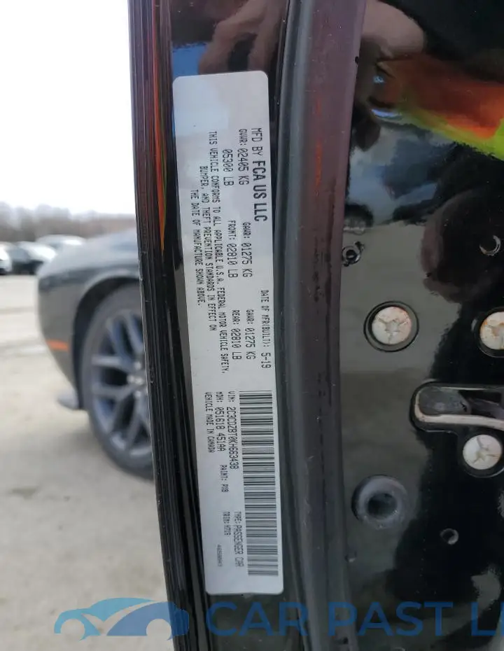2C3CDZBT0KH663438# 12