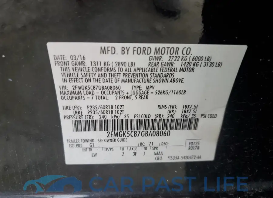 2FMGK5C87GBA08060# 13